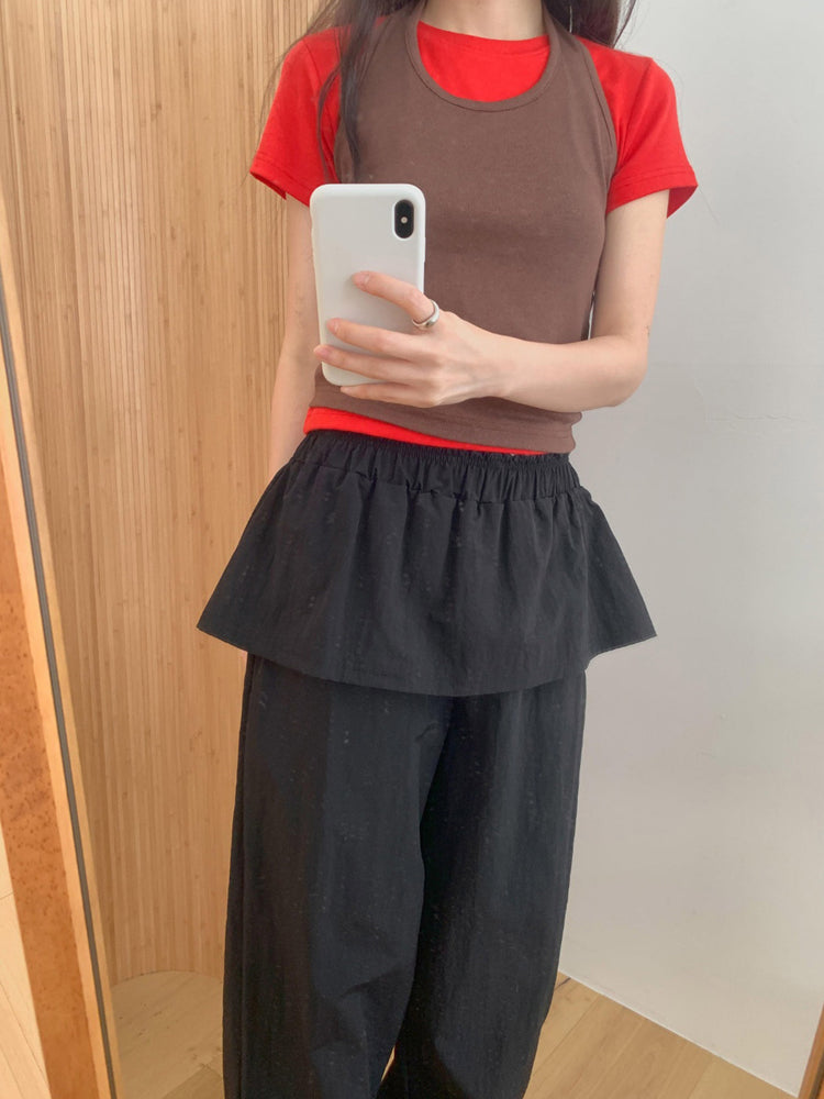 掛脖美色修身上衣