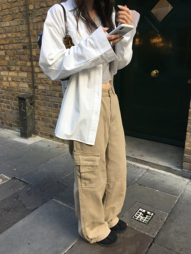 經典棉質寬鬆襯衫