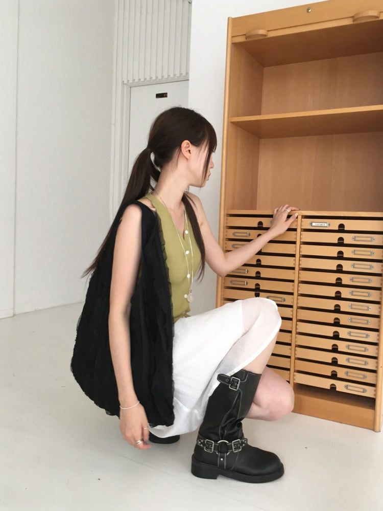 蕾絲層次hobo bag