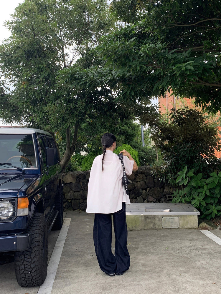 U領鉤扣細節背心