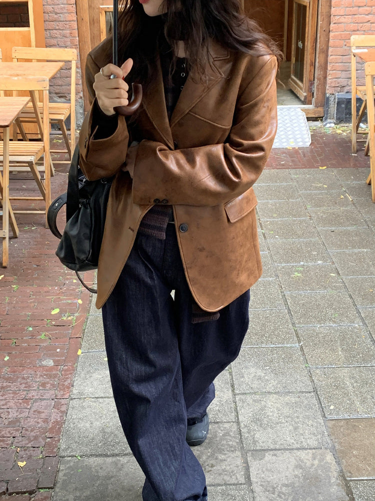 高質做舊皮質西外
