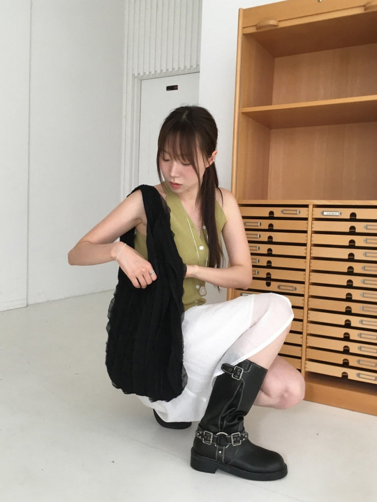 蕾絲層次hobo bag