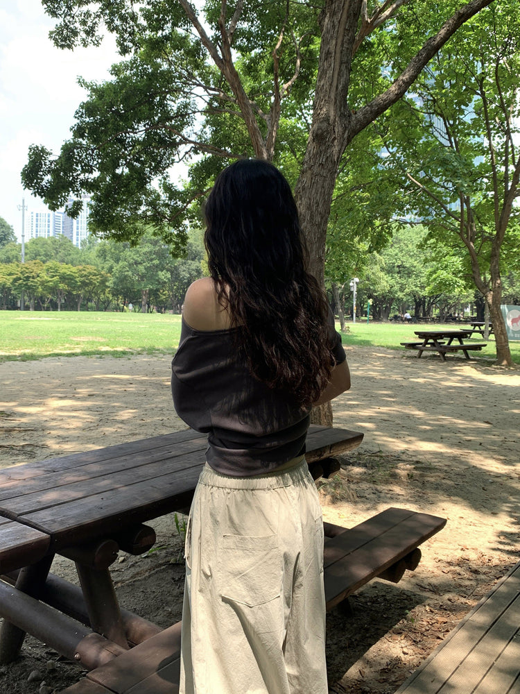 掛脖美色修身上衣