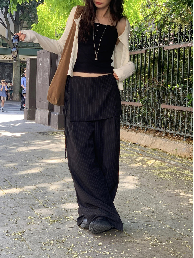 暗扣胸線細節背心