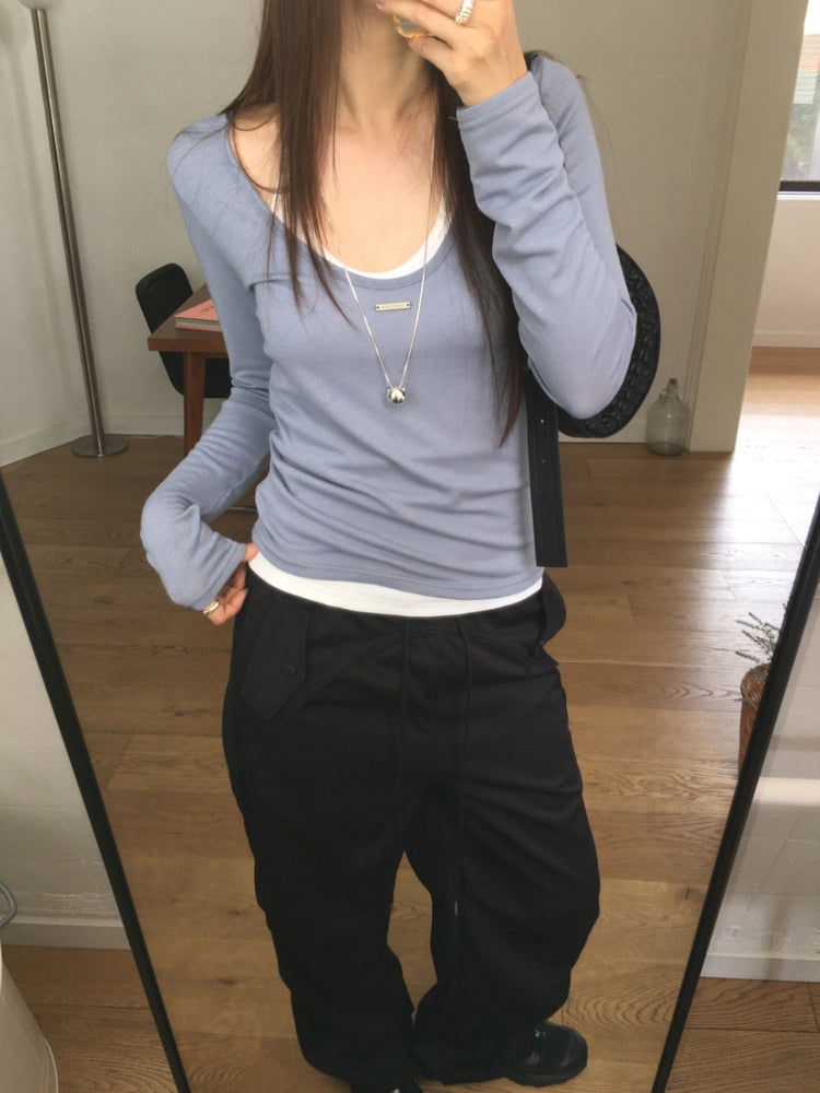 美色掛脖綁帶背心