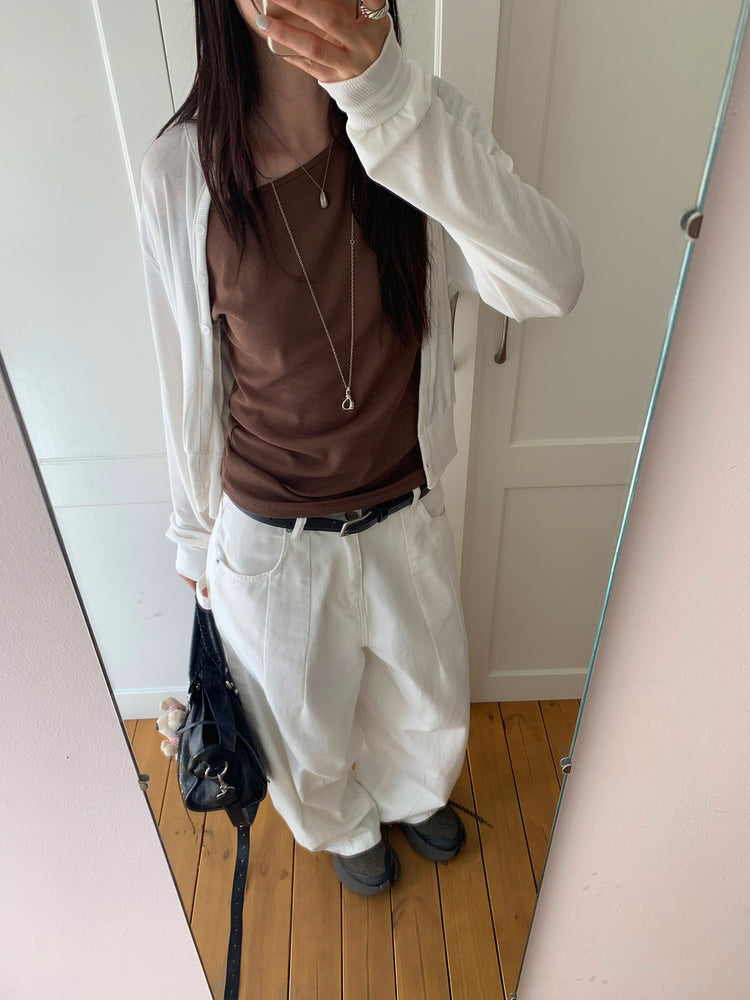 美色排鈕束袖細節外套
