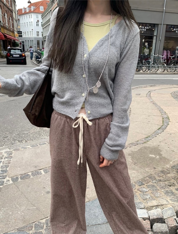 Mohair美色V領針織外套
