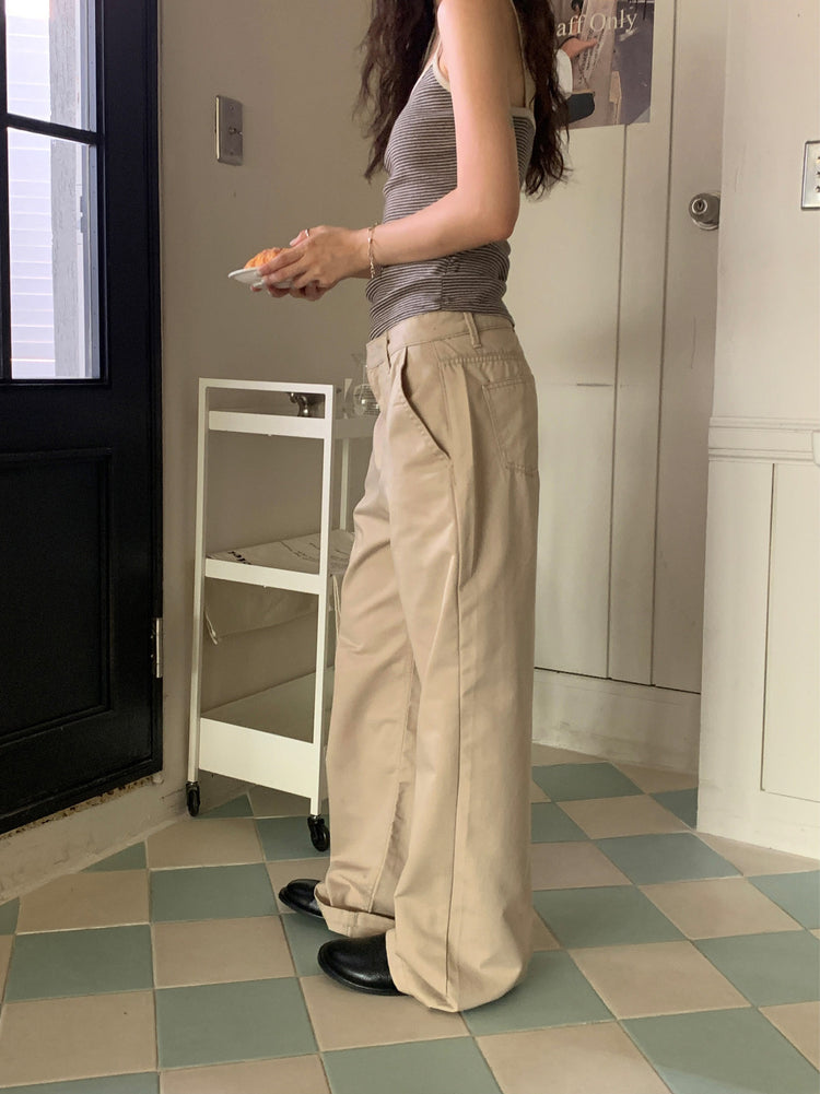 條紋撞色基礎背心