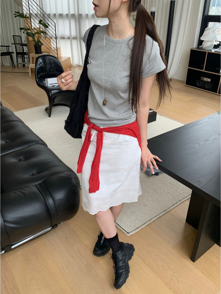美色拉克蘭袖修身上衣