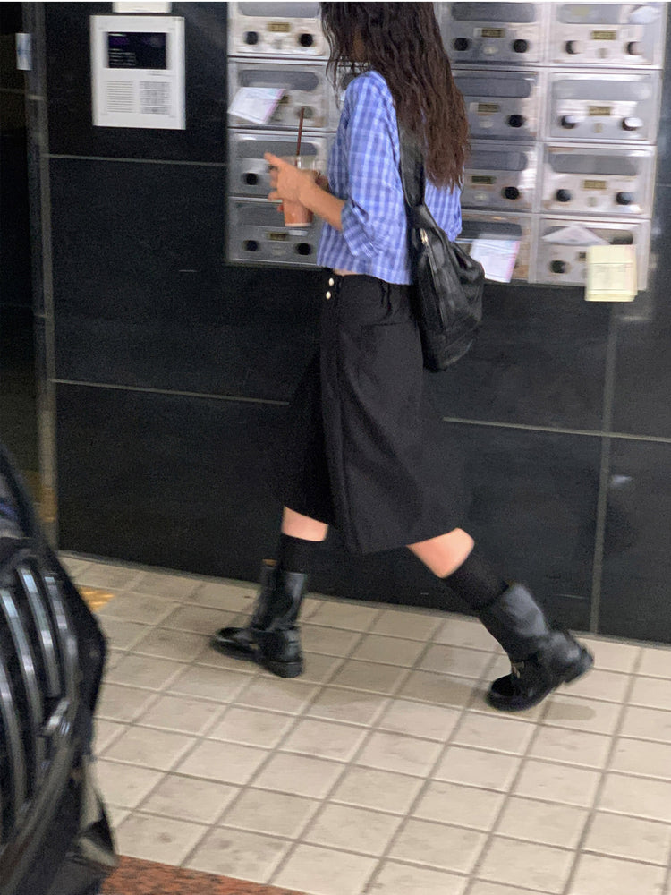 美式合身修腰襯衫