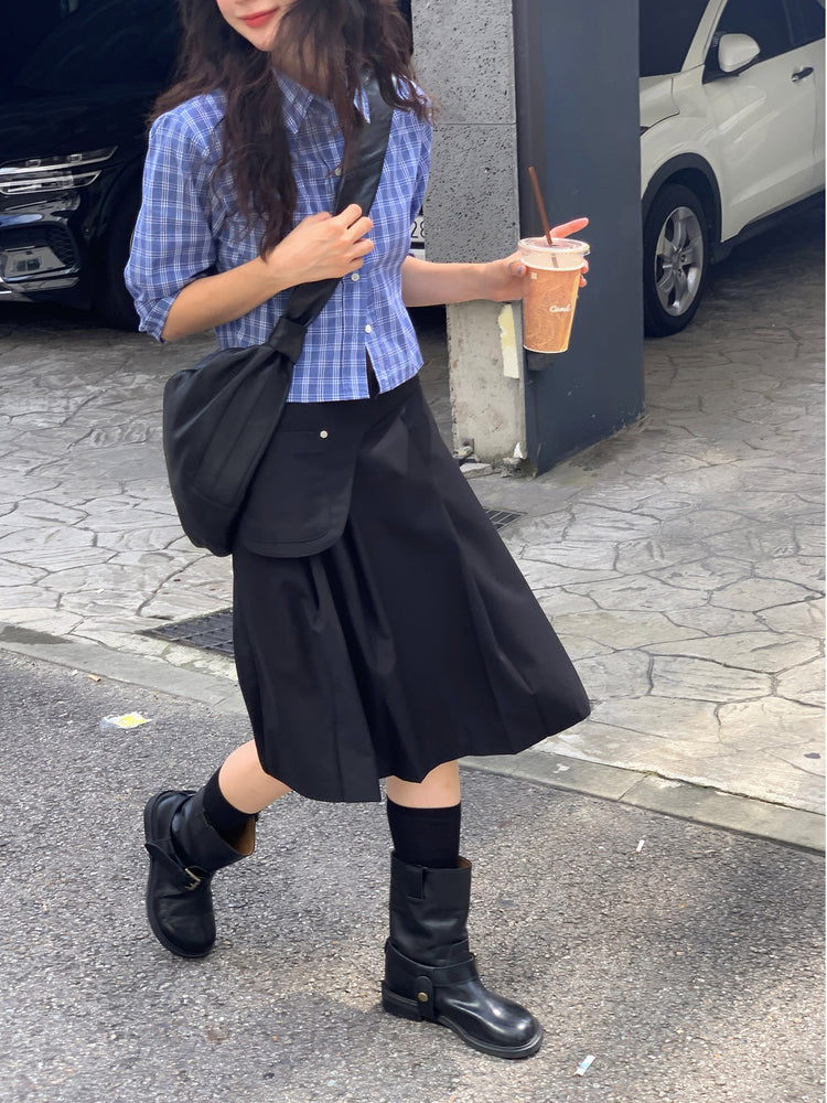 美式合身修腰襯衫