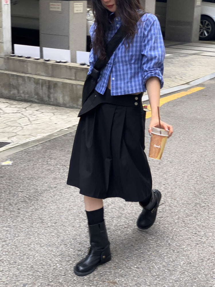 美式合身修腰襯衫