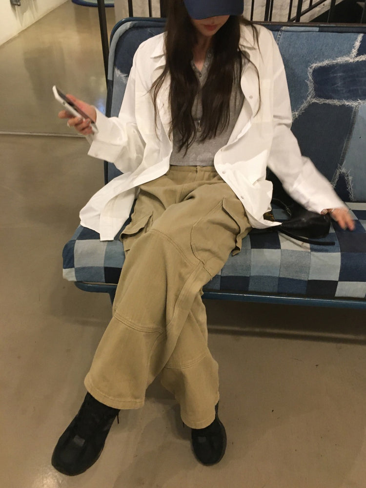 經典棉質寬鬆襯衫