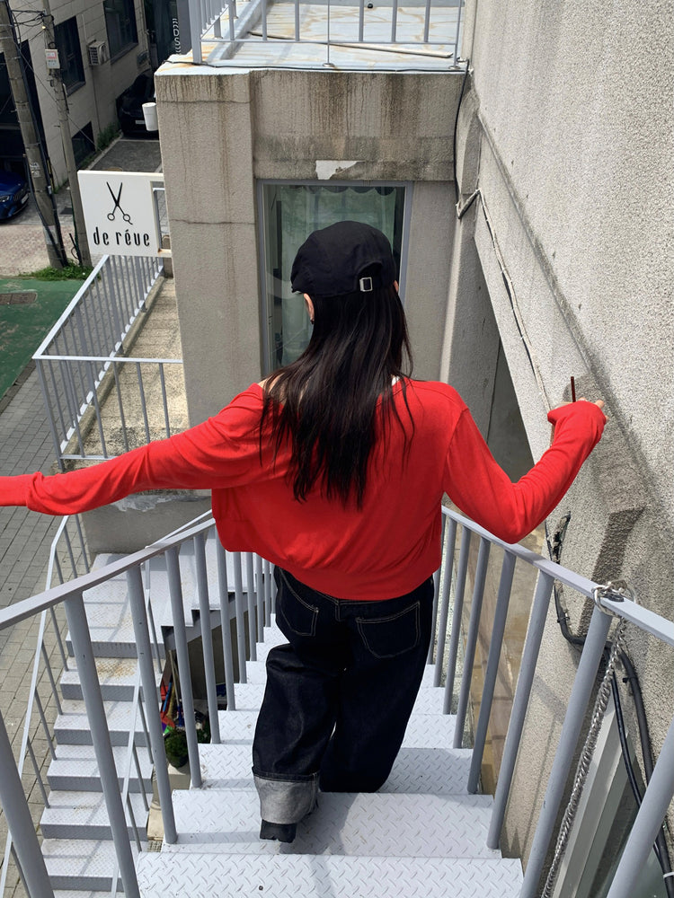 美色排鈕束袖細節外套
