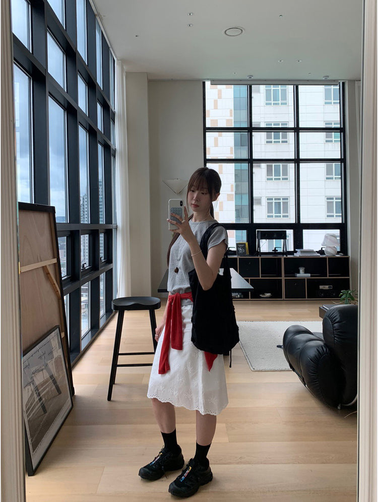 美色拉克蘭袖修身上衣
