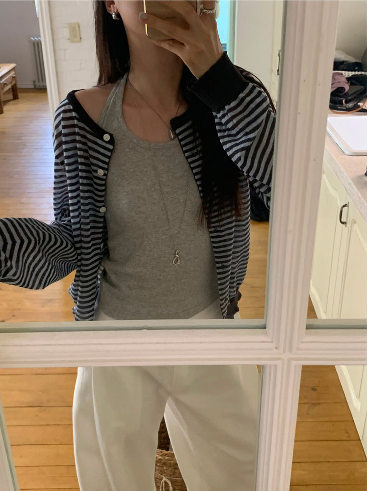 掛脖美色修身上衣