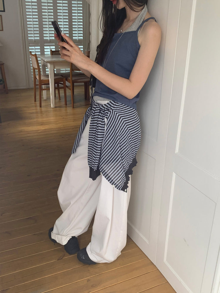 掛脖美色修身上衣