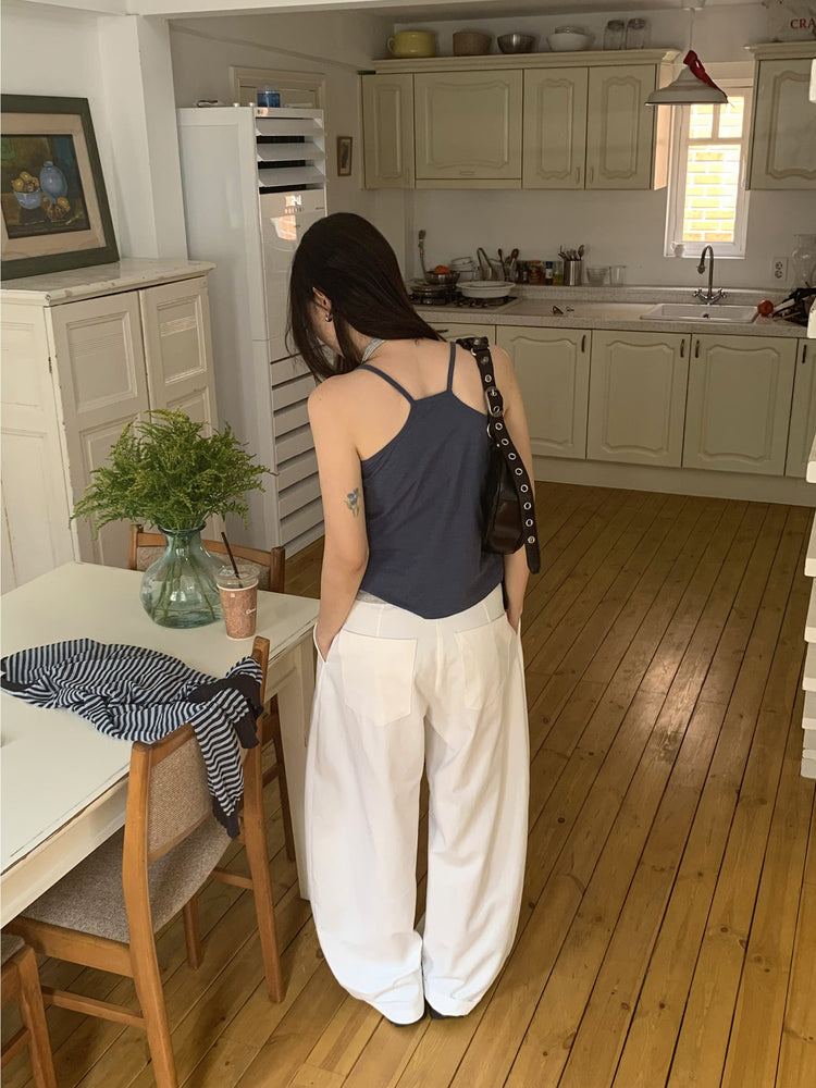 掛脖美色修身上衣