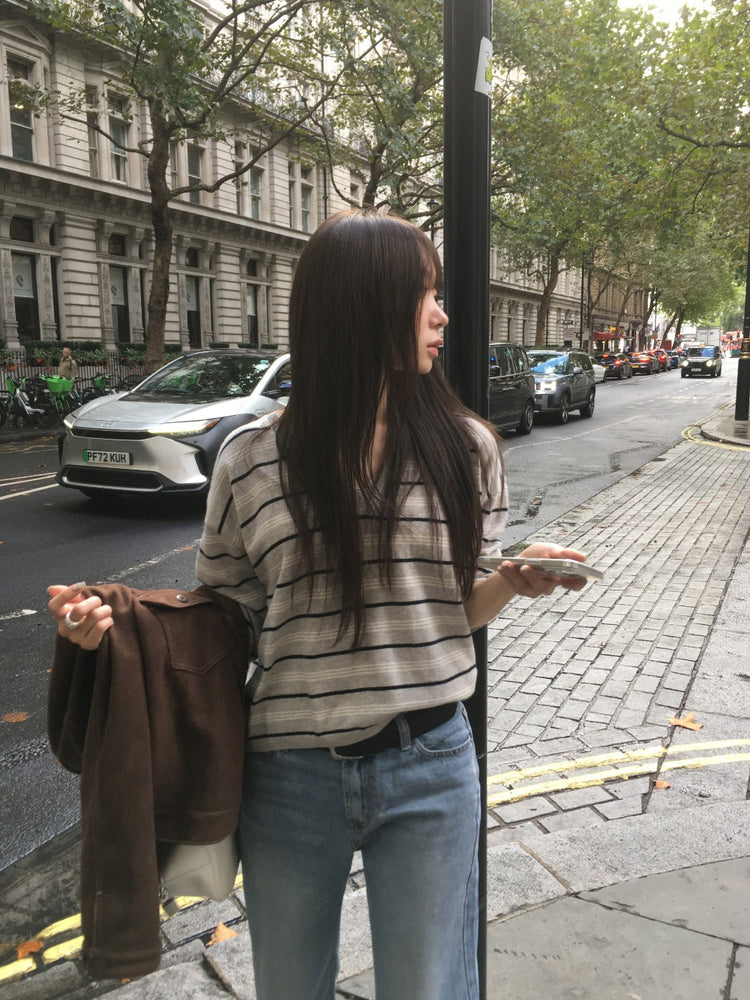 翻領明線細節麂皮外套
