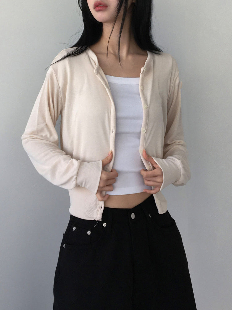 美色排鈕束袖細節外套