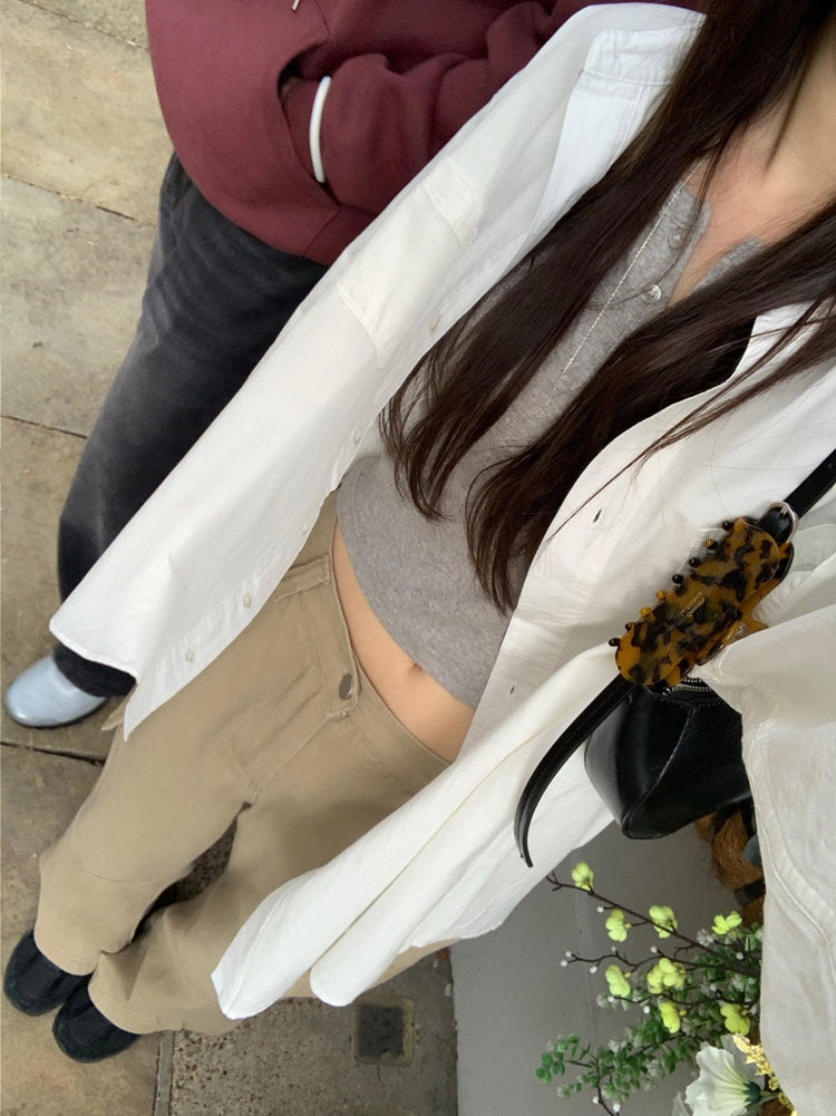 經典棉質寬鬆襯衫