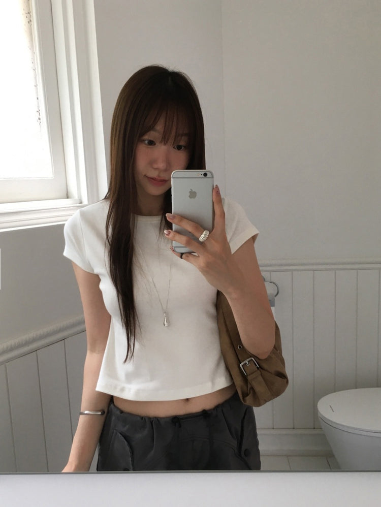 美色基礎合身修腰上衣