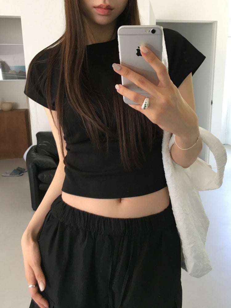 美色拉克蘭袖修身上衣