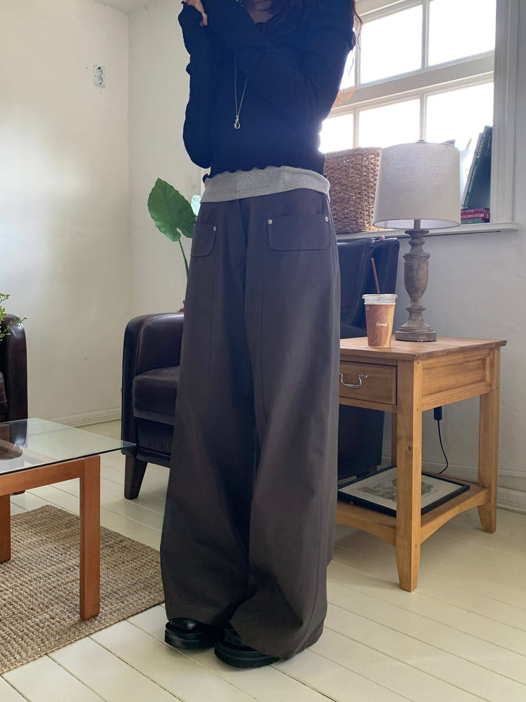 皺皺V領抓褶細節上衣