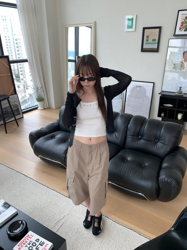 微透美色排鈕修身外套