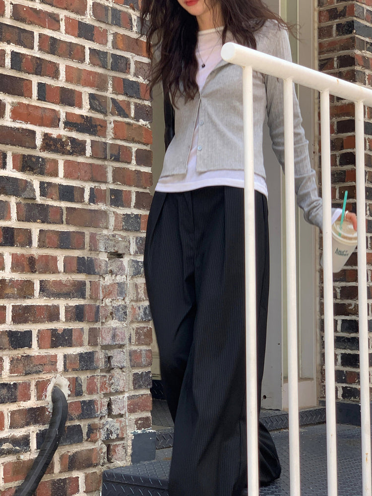 暗紋排鈕顯瘦外套