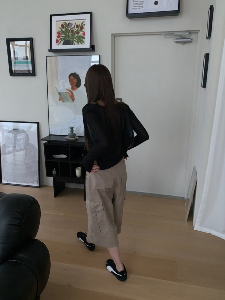 微透美色排鈕修身外套
