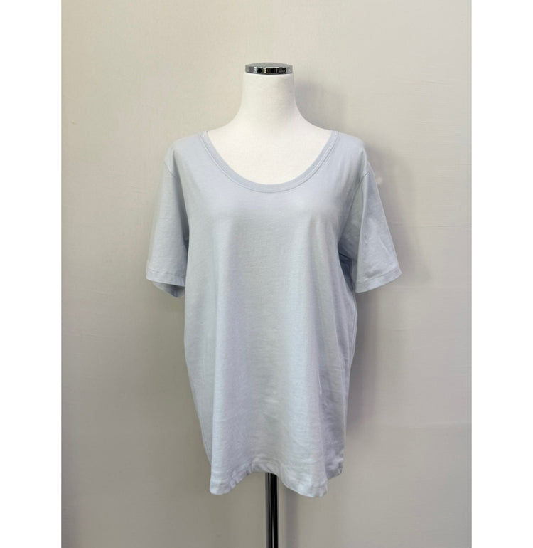 U領隨性寬鬆上衣