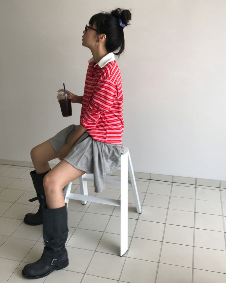 造型感綁腰細節棉裙