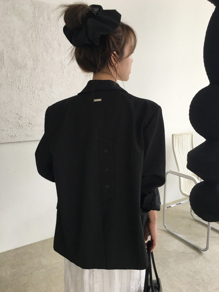金屬扣扣鈕細節西外(髮圈)