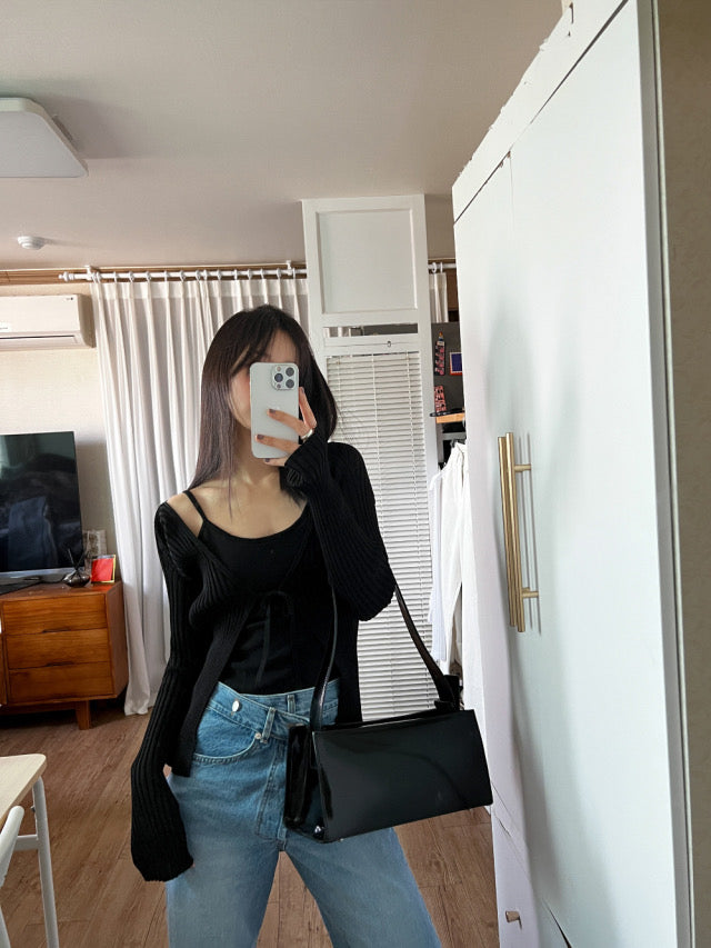 (現)露背前壓線細節bra背心