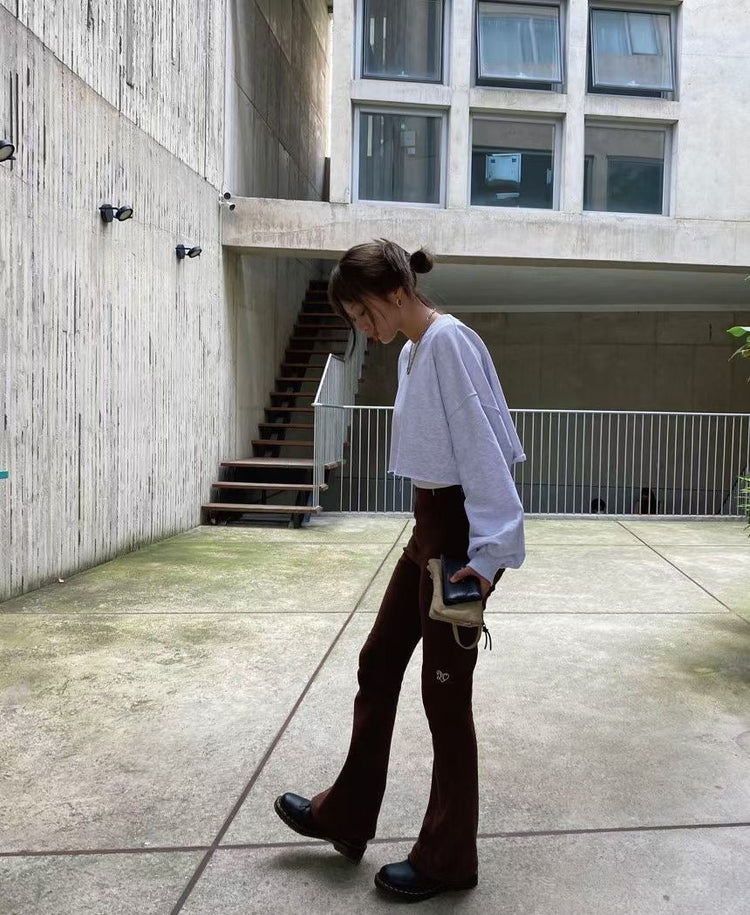 (現)美腰不修邊休閒套裝
