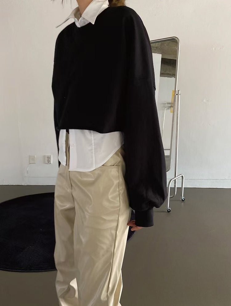(現)美腰不修邊休閒套裝