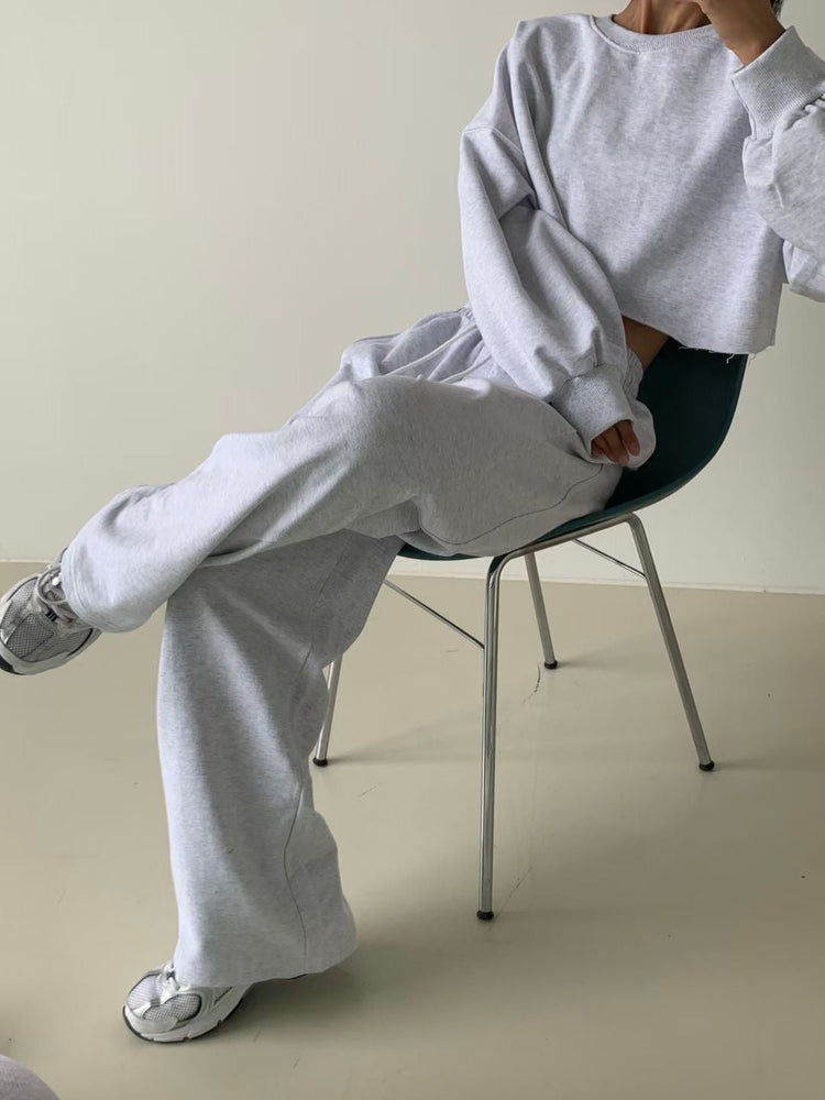 (現)美腰不修邊休閒套裝