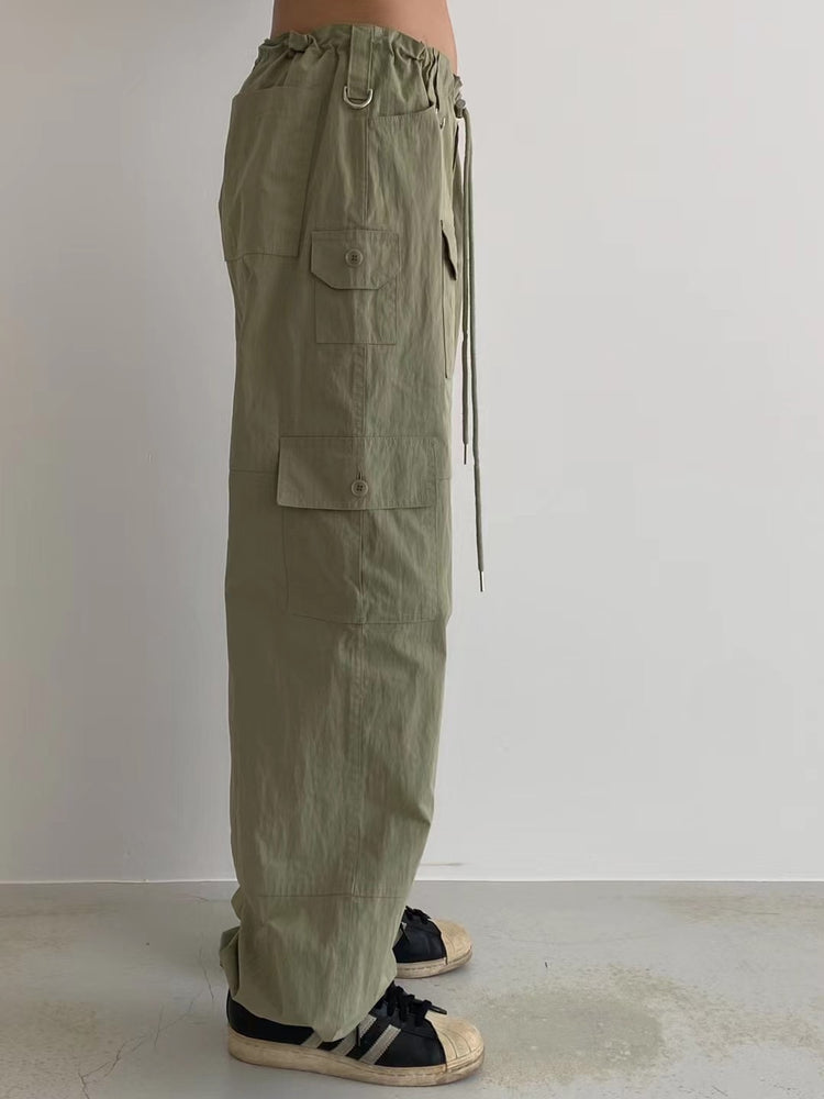 (Fitting)尼龍質感細節cargo pants