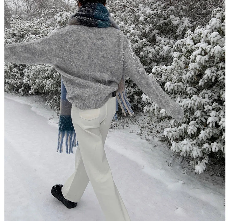 毛絨內裏低筒雪靴