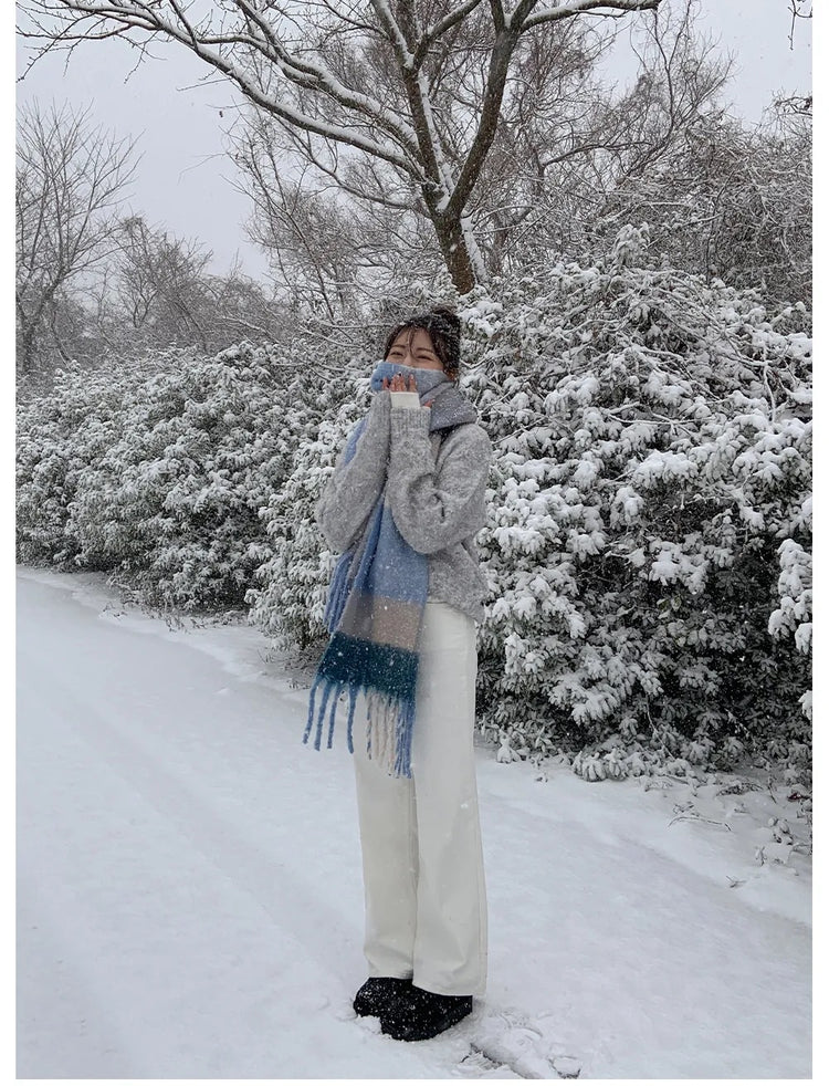 毛絨內裏低筒雪靴