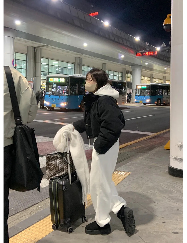 毛絨內裏低筒雪靴