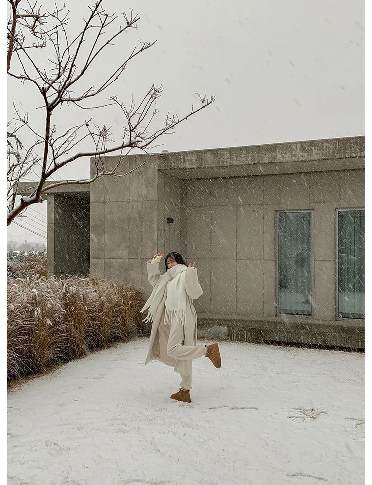 毛絨內裏低筒雪靴