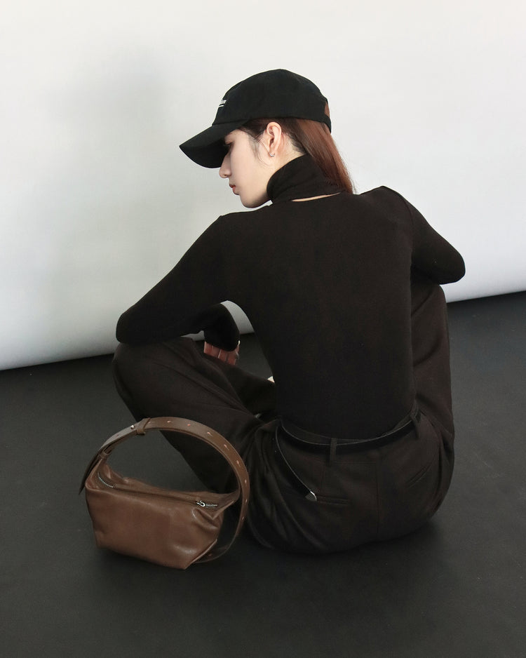 高級羊皮粗帶質感包