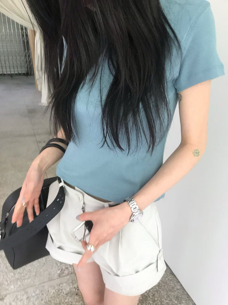 高質經典美色合身上衣