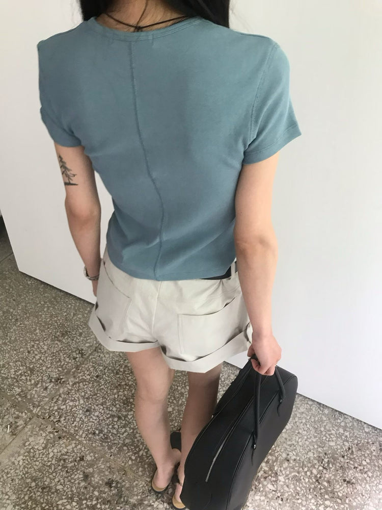 高質經典美色合身上衣