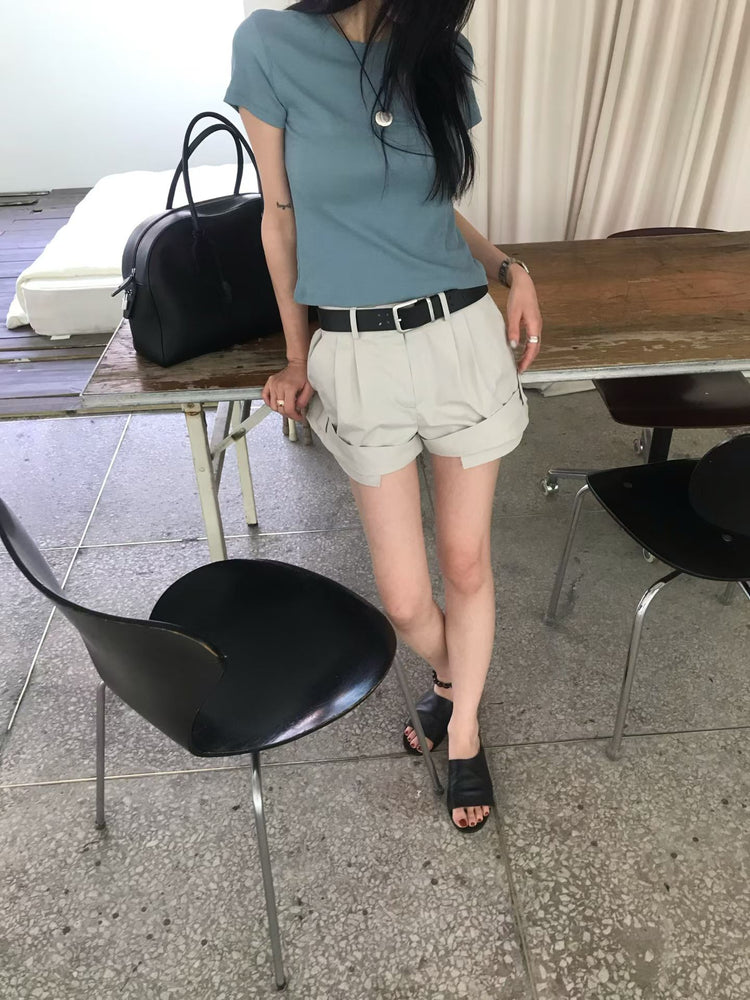 高質經典美色合身上衣