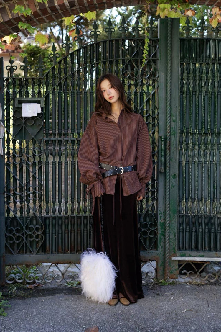 高質絲絨直身及踝裙