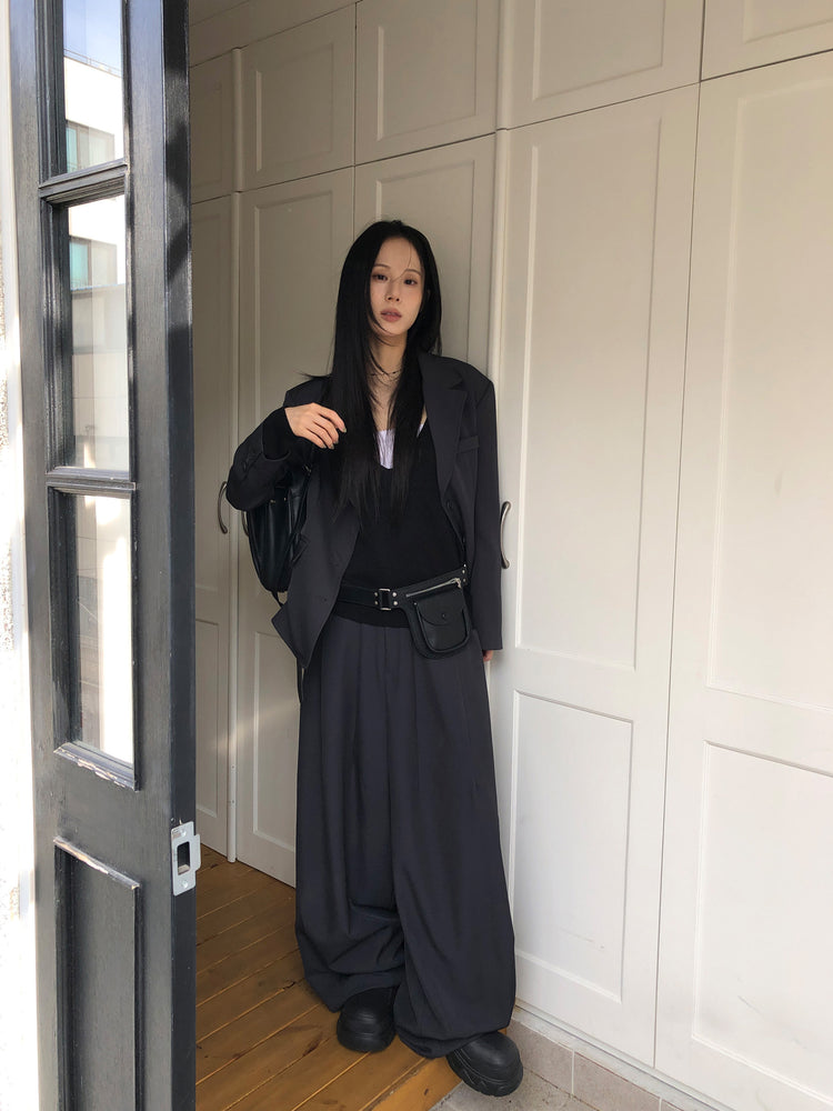 美色深V寬鬆針織衫
