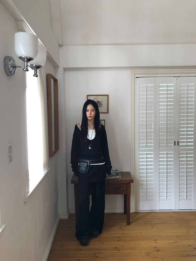 美色深V寬鬆針織衫